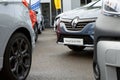 Renault brand cars exhibited at the Gijon Fair