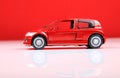 Renault clio V6 sport side view Royalty Free Stock Photo