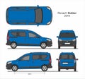 Renault Dokker Passenger Mini Van 2019 Blueprint