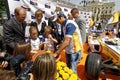 Nelson Piquet Jr - autograph session in Bratislava, May 2008 Royalty Free Stock Photo