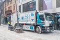 Renault electric garbage truck in Zakopane. Electric vehicle used for waste collection