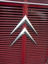 Renault emblem on a vintage car