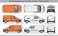 Renault Kangoo Cargo Van 2013 Express and Maxi Royalty Free Stock Photo