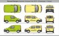 Renault Kangoo Express Compact SWB Cargo and Passenger Van 2013 Royalty Free Stock Photo