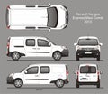 Renault Kangoo Express Maxi Combi Van 2013 Blueprint