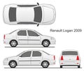 Renault Logan Sedan 2009 Royalty Free Stock Photo