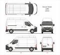 Renault Master Cargo Delivery Van L2H3 2020 Blueprint