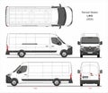 Renault Master Cargo Delivery Van L4H2 2020 Blueprint