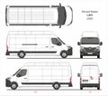 Renault Master Cargo Delivery Van L4H3 2020 Blueprint