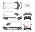 Renault Master Cargo Delivery Van L2H2 2014-2019 Royalty Free Stock Photo