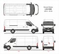 Renault Master Cargo Delivery Van L3H2 RWB 2014-2019 Royalty Free Stock Photo