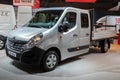 Renault Master light commercial vehicle at the Brussels Autosalon Motor Show. Belgium - January 18, 2019