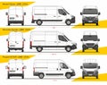 Set of Cargo Delivery Vans L2H2 2020