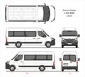 Renault Master Passenger Van L3H2 RWD 2020 Blueprint