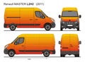 Renault Master Van L2H2 2011 Royalty Free Stock Photo