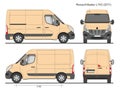 Renault Master Van L1H2 2011 Royalty Free Stock Photo