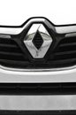 Renault Megane logo, luxury car in Istanbul city, may 24 2023 Istanbul Pendik Turkey used car market