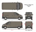 Renault Trafic Cargo Delivery Van L2H1 2014 Royalty Free Stock Photo