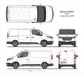 Renault Trafic Cargo Delivery Van L1H1 2021 Royalty Free Stock Photo