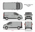 Renault Trafic Cargo Delivery Van L1H1 2014 Royalty Free Stock Photo