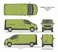 Renault Trafic Cargo Delivery Van L2H1 2014 Royalty Free Stock Photo
