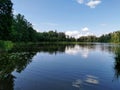 Renda. Summer. Lake. Forest. Sky. Royalty Free Stock Photo
