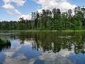 Renda. Summer. Lake. Forest. Sky. Royalty Free Stock Photo