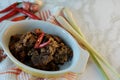 Rendang, Indonesian spicy meat dish originating from Padang