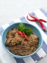 Rendang, Rendang Daging Sapi, Beef stew traditional food from Padang, Indonesia. Royalty Free Stock Photo