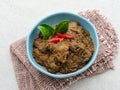 Rendang, Rendang Daging Sapi, Beef stew traditional food from Padang, Indonesia. Royalty Free Stock Photo