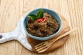 Rendang, Rendang Daging Sapi, Beef stew traditional food from Padang, Indonesia. Royalty Free Stock Photo