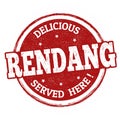 Rendang sign or stamp