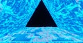 Render with abstract triangular cyber background Royalty Free Stock Photo