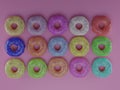 Render of colorful donut packaging