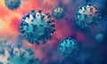 Render of the coronavirus stylized 3d model