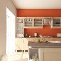 Render of 3D Contemporary kitchen
