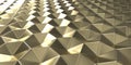 3D Geometric Abstract Hexagonal Wallpaper Background