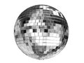 Render 3d illustration of disco ball isolated on white background Royalty Free Stock Photo