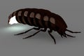 Render of glow worm Royalty Free Stock Photo