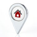 Render Location icon isolated on white background