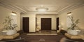 Render of the reception hall Royalty Free Stock Photo