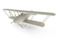 Rendered 3D white toy plane Royalty Free Stock Photo