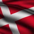 Rendered Danish Square Flag