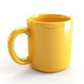 Glossy Yellow Mug Perfect for Hot Drinks Royalty Free Stock Photo