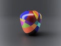 Colorful Vase 4 - Rendered Image Royalty Free Stock Photo
