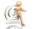 Rendered image,represents the icon for e-mail.