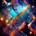 A rendered visualization of DNA and cellular structures for life and molecular Royalty Free Stock Photo