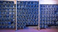 Bitcoin cryptocurrency mining farm