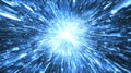 Rendering in 3D of abstract circular speed background, starburst dynamic lines pattern. Abstract data flow background. Royalty Free Stock Photo