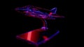 Rendering 3D animation, VISUAL EFFECTS F4 Phantom II Model on a black background